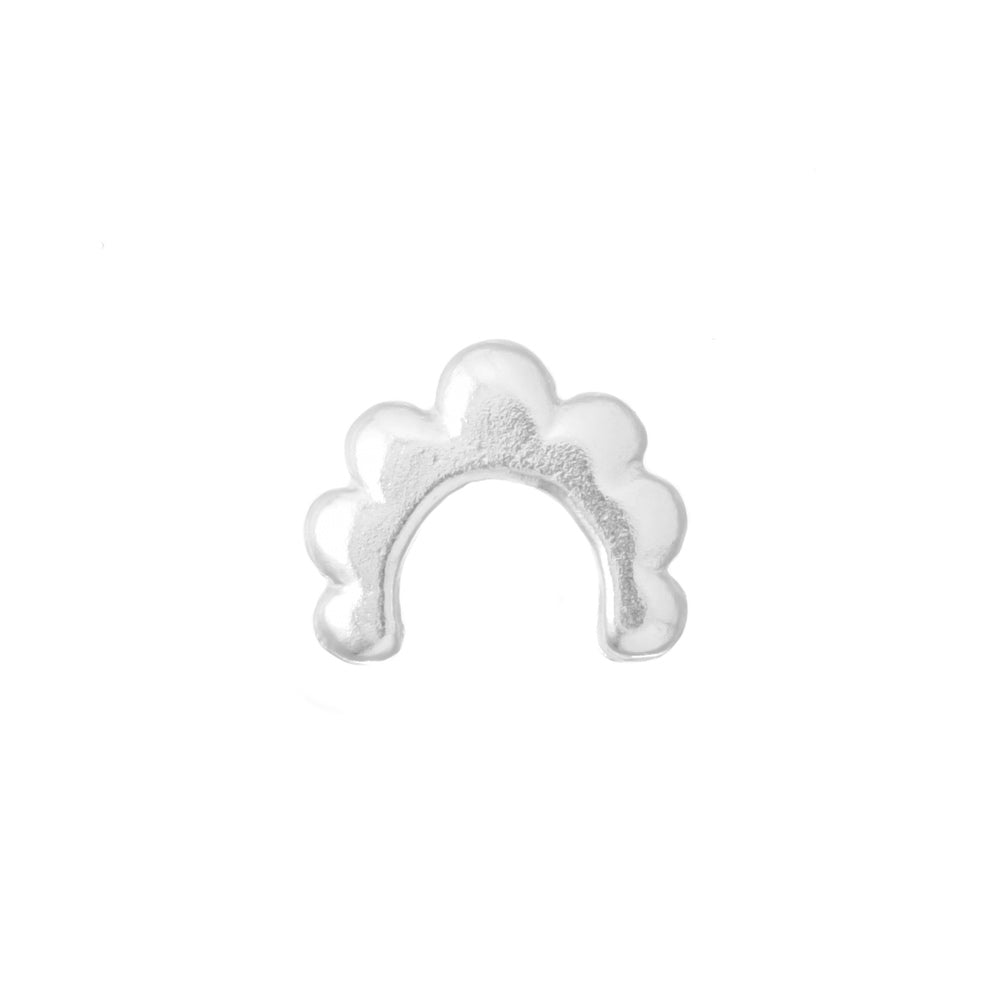 silver arched petal casting