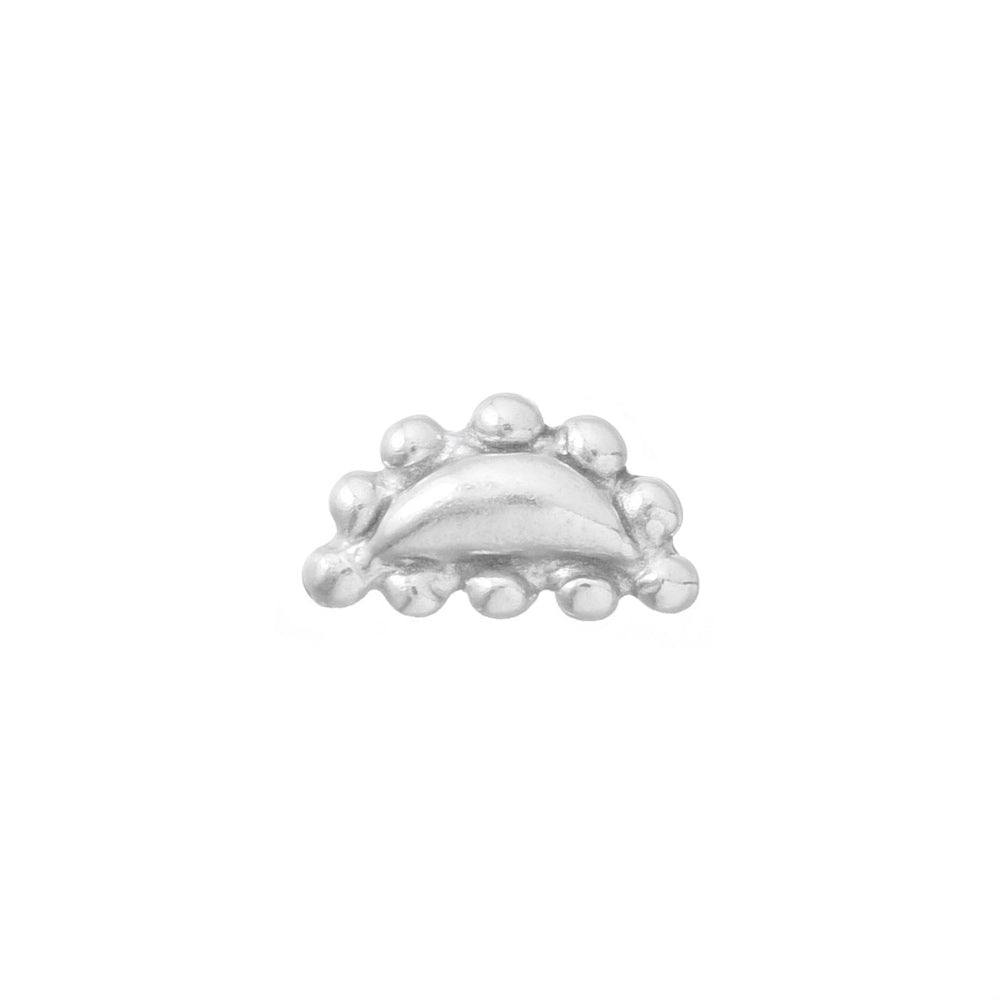 silver bead embellishment