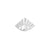 silver evil eye solderable accent