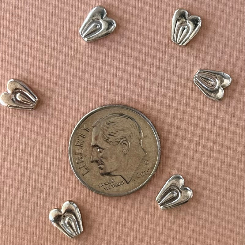 silver heart accent