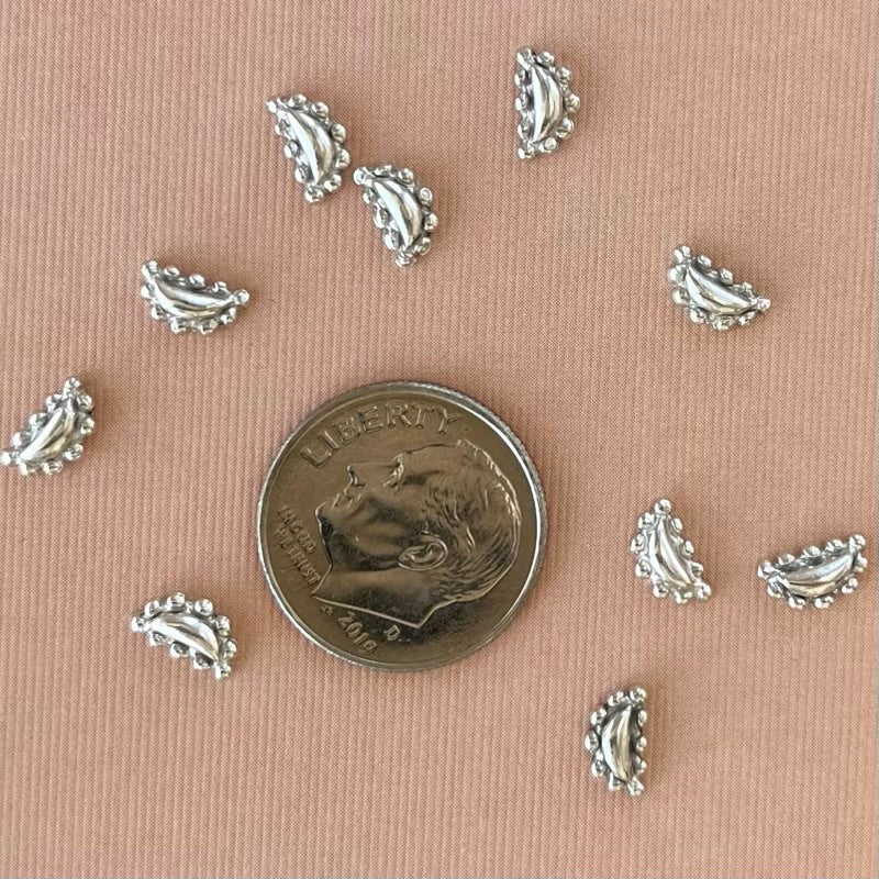 silver bead embellishment