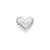 silver ruffled heart concho